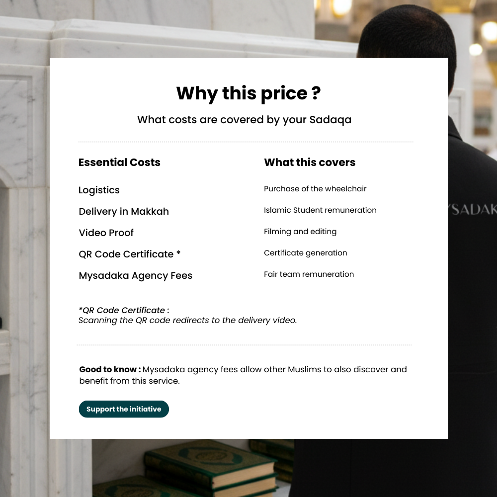 Mi silla de ruedas en La Mecca